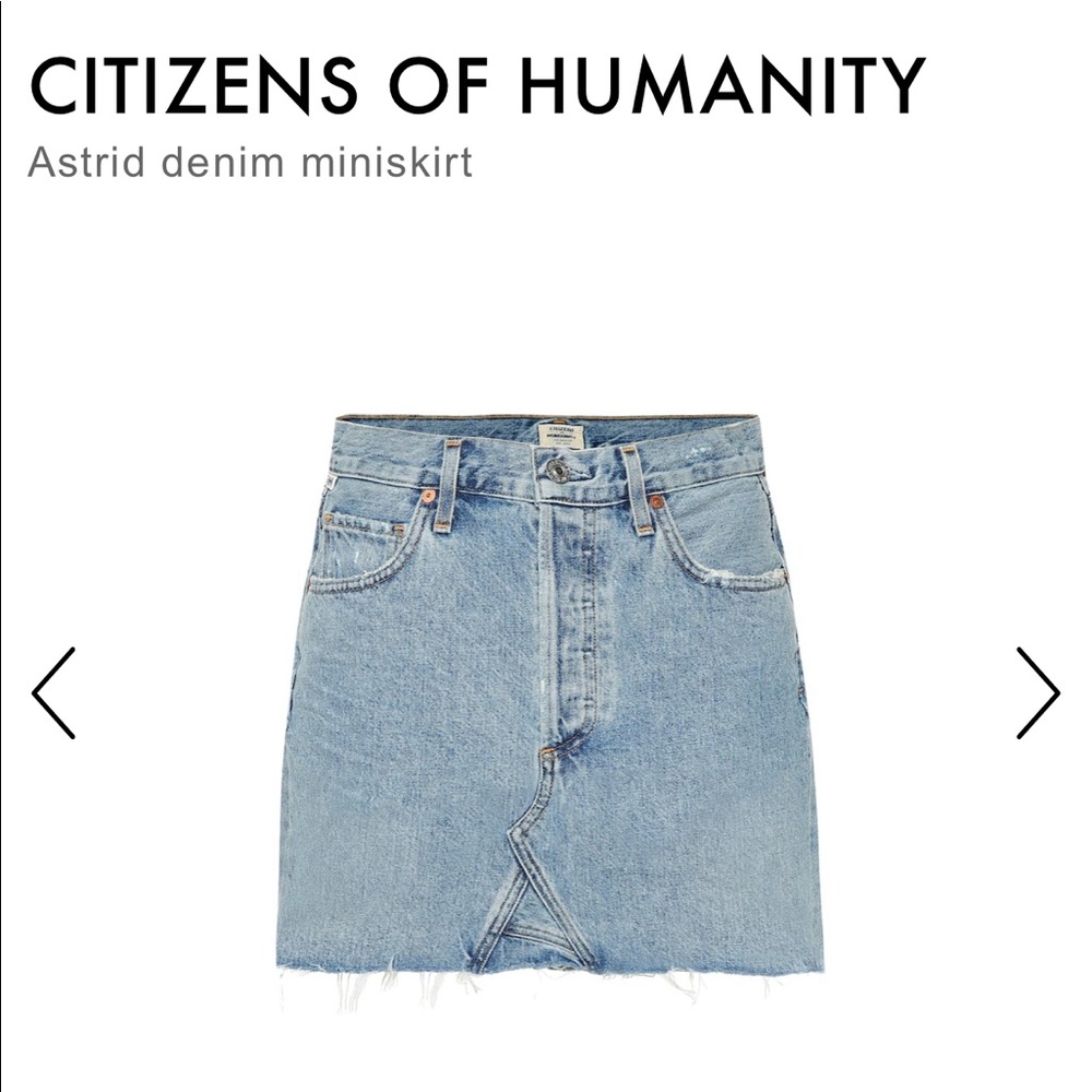 NWOT Citizens of Humanity Miniskirt